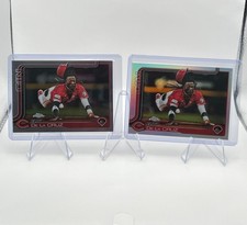 Elly De La Cruz Lot of 2 2025 Topps Chrome Base + Refractor #USC189 Reds