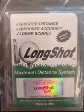 75 Long Shot Maximum Distance System Golf Refill Pack Impact Recording Label