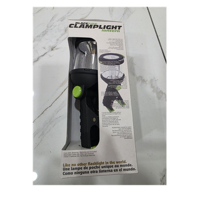 BlackFire ClampLight Dual Lantern/Flashlight LED 230/100 Lumens 3xAA Black/Green