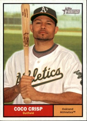 2010 Topps Heritage #277 Coco Crisp UER - BB