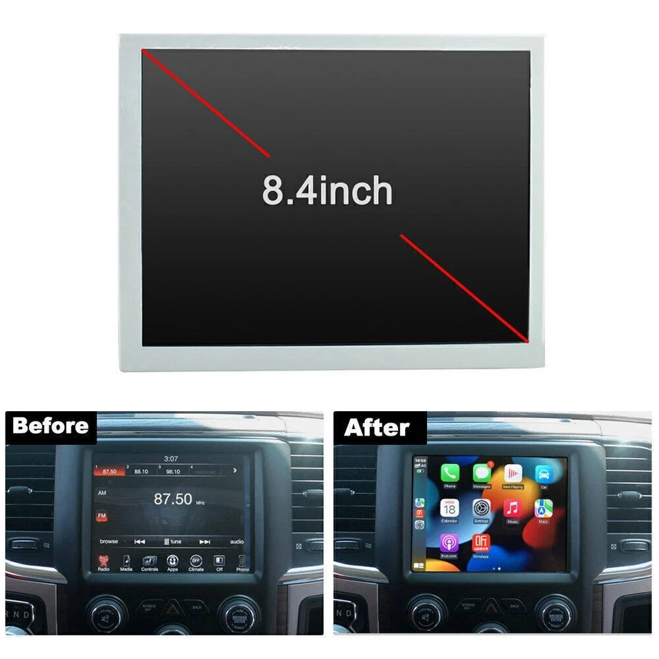 8.4" For 2013-2018 Dodge Ram 1500 2500 3500 Android 15 Carplay GPS Stereo Radio Foto 2 de 4
