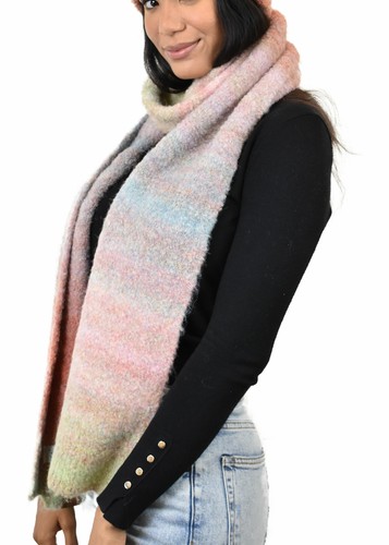 Sciarpa extra lunga C.C unisex ecologica filato riciclato misto lana avvolgente - Foto 33 di 64