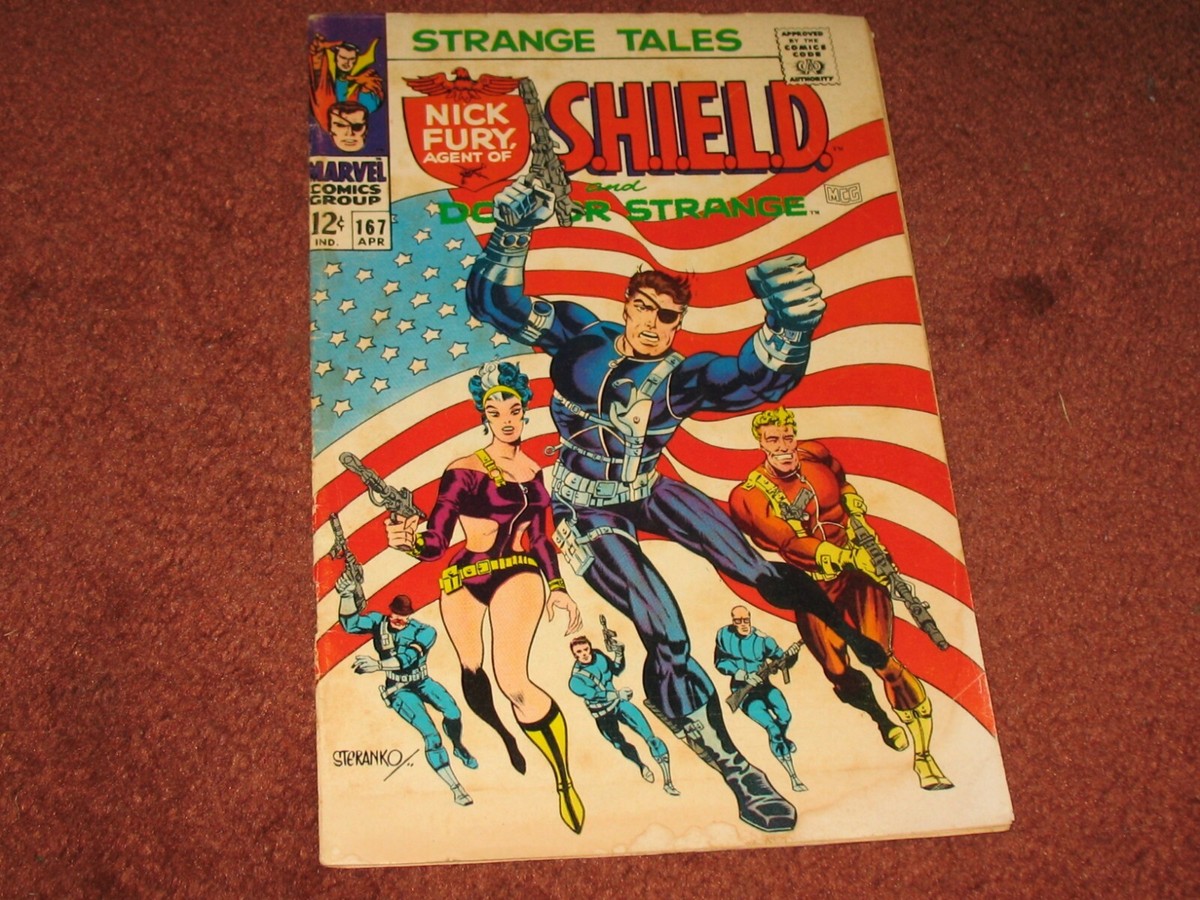 Nick Fury Steranko 1968年 Dr. Strange Strange Tales #167 ~Marvel Steranko Nick Fury SHIELD Doctor