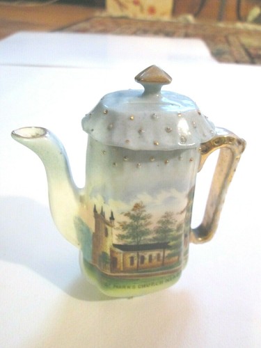 ALTE Souvenir China Mini Teekanne, ST MARKS CHURCH, Niagara on the LAKE, Ontario - Bild 5 von 8