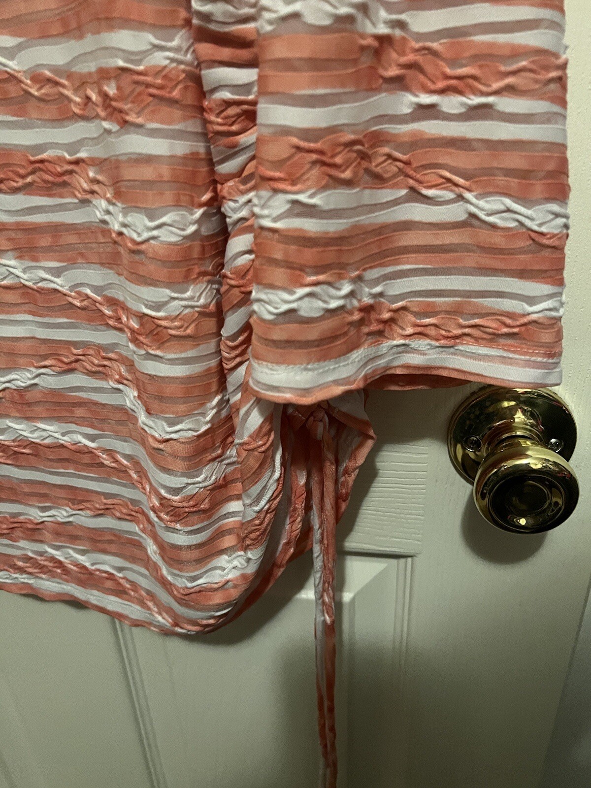 RUBY RD LADIES PLUS ORANGE WHITE STRIPED STRETCH … - image 4