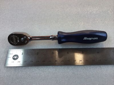 Snap On THLD72 -Blue, 6-1/2”, Hard Handle, 1/4”Dr., Fine Tooth