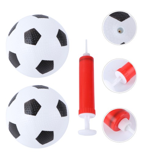 1Set Boy Girl Soccer Ball Diameter White Balls with Inflator Pump