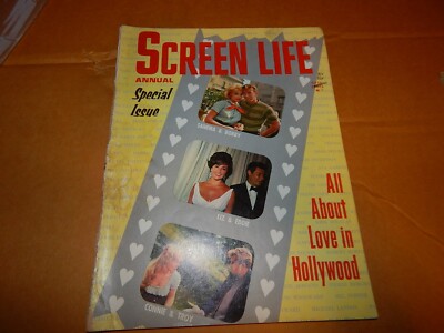 Screen Life ANNUAL Special Issue Magazine  1961   Sandra Bobby Liz & Eddy