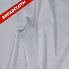 Silver Polyester Cotton Broadcloth Fabric - 60" Wide - Sold by the Yard