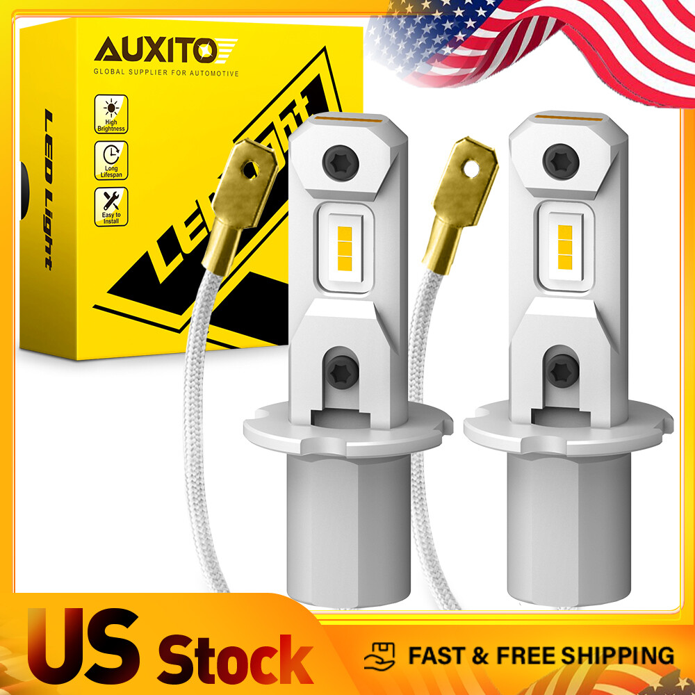 AA H3 Fog/Driving LED Light Bulbs Bright Bright Yellow 4000LM Replacement 3000K