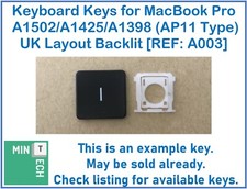 Keyboard Replacement Keys for Apple MacBook UK A1502/A1398/A1425 (AP11 Type)