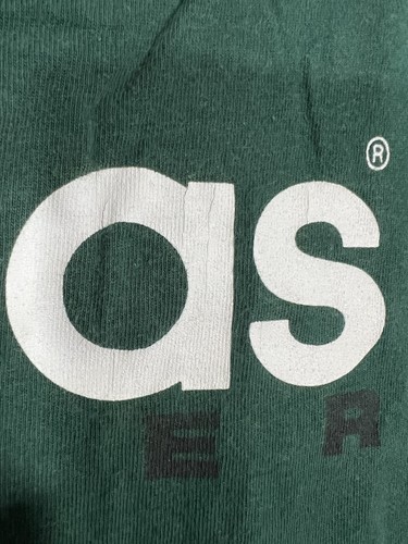 VTG Adidas Soccer Single Stitch Short Sleeve Green Boys Sz L Cotton Made In USA - Picture 4 of 12