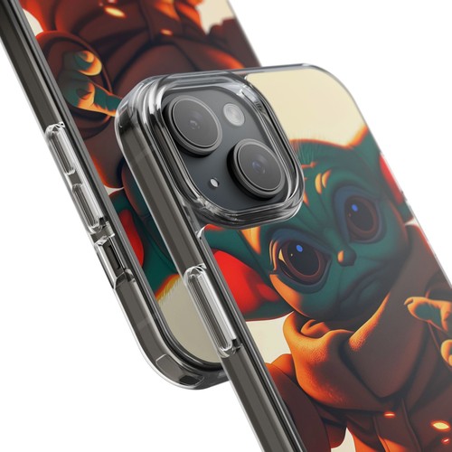 Cute Baby Yoda Clear Phone Case, Mandalorian Gift, Star Wars Case, Geeky Phone - Picture 23 of 124
