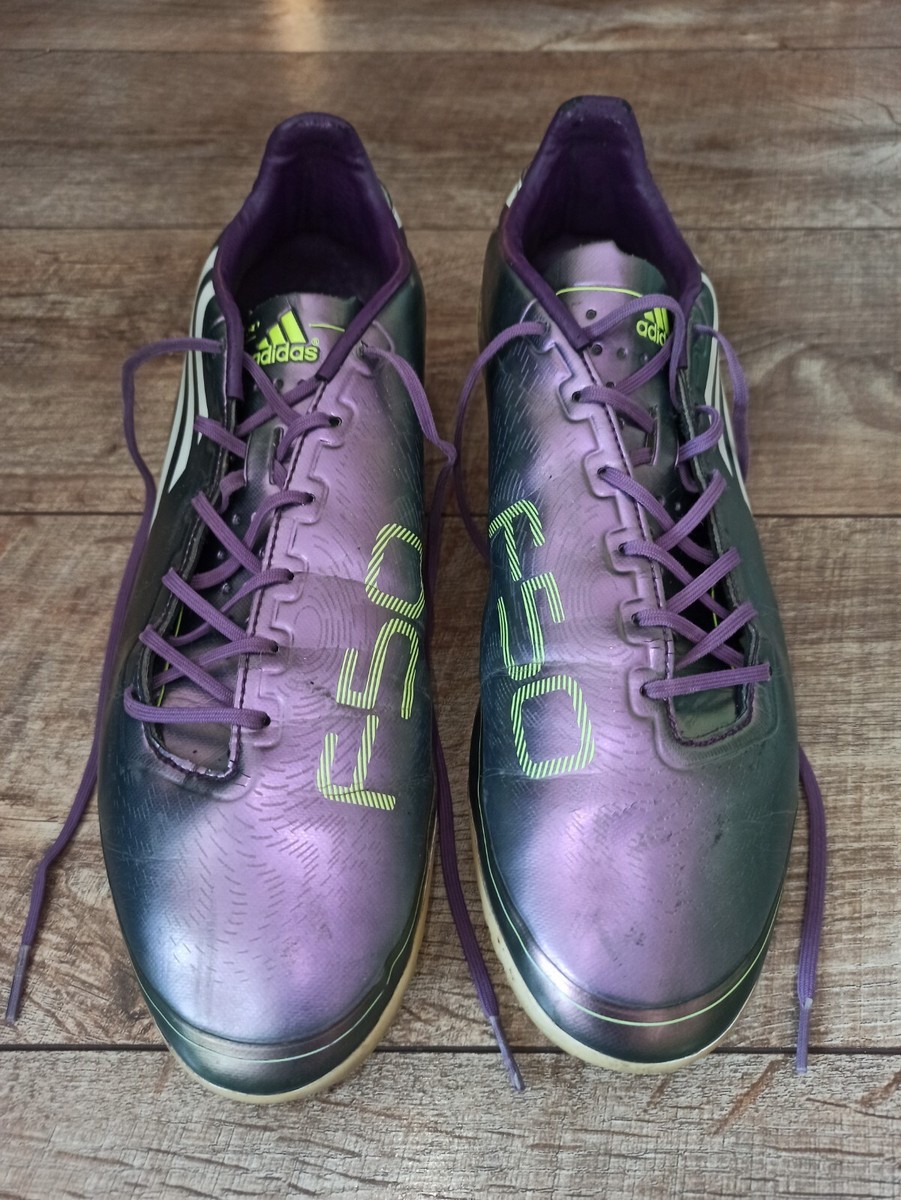 purple f50 football boots