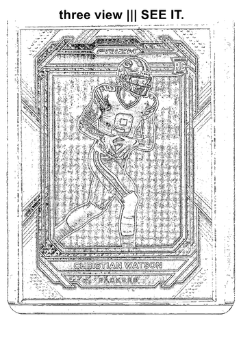 CHRISTIAN WATSON 2022 Panini Prizm RC Rookie Silver Holo - Picture 3 of 6