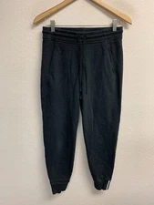 Kit and Ace Women's Joggger Sweatpants Fits SMALL/MEDIUM Black Tapered Pockets