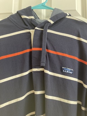 LL Bean Rugby Hoodie Men's XL 