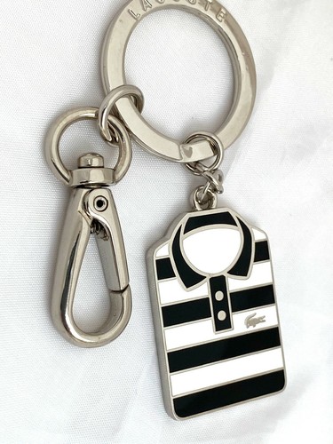 LACOSTE KEYRING KEY FOB Charm Enamel Vintage L24 Polo Shirt Slg 18 Black - 第 7/8 張圖片
