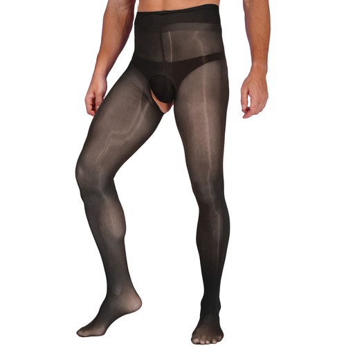 Calze collant uomo Sissy con piedi vuoti calze pantaloni collant lucidi calze - Foto 9 di 105