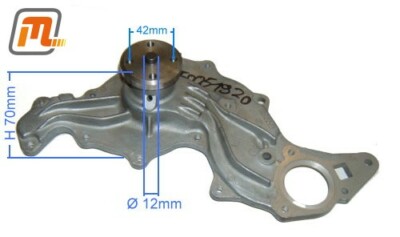 water pump V6 2,0-2,6l  (not for viscous coupling) FORD Capri MK1 10/69-12/71