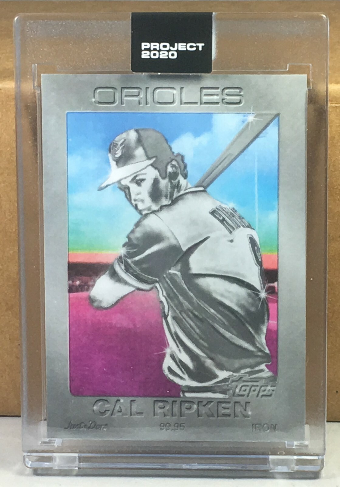 TOPPS PROJECT 2020 #92 CAL RIPKEN JR. by DON C Print Run 41392