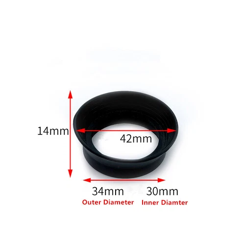 10PCS 29-31mm Rubber Eye Guards for Microscope Telescope Eyepiece - Picture 3 of 12