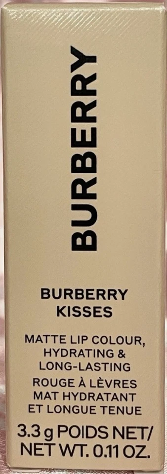 Lápiz labial satinado Burberry Kisses* ~ 39 color de labios rosa polvoriento 3,3 g/0,11 oz nuevo en caja $45 Foto 3 de 4