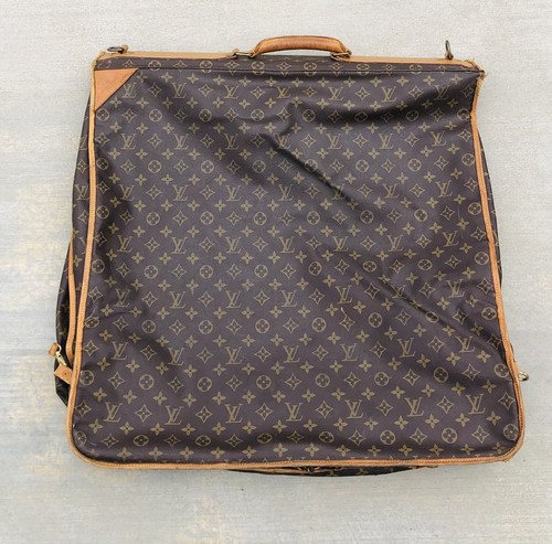 Louis Vuitton Folding Hanging Garment Bag Monogram Canvas Travel Luggage Read