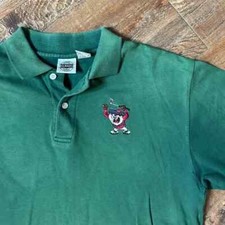 vintage Warner Bros 90s Looney Tunes Taz Golf Polo Medium Tazmanian devil