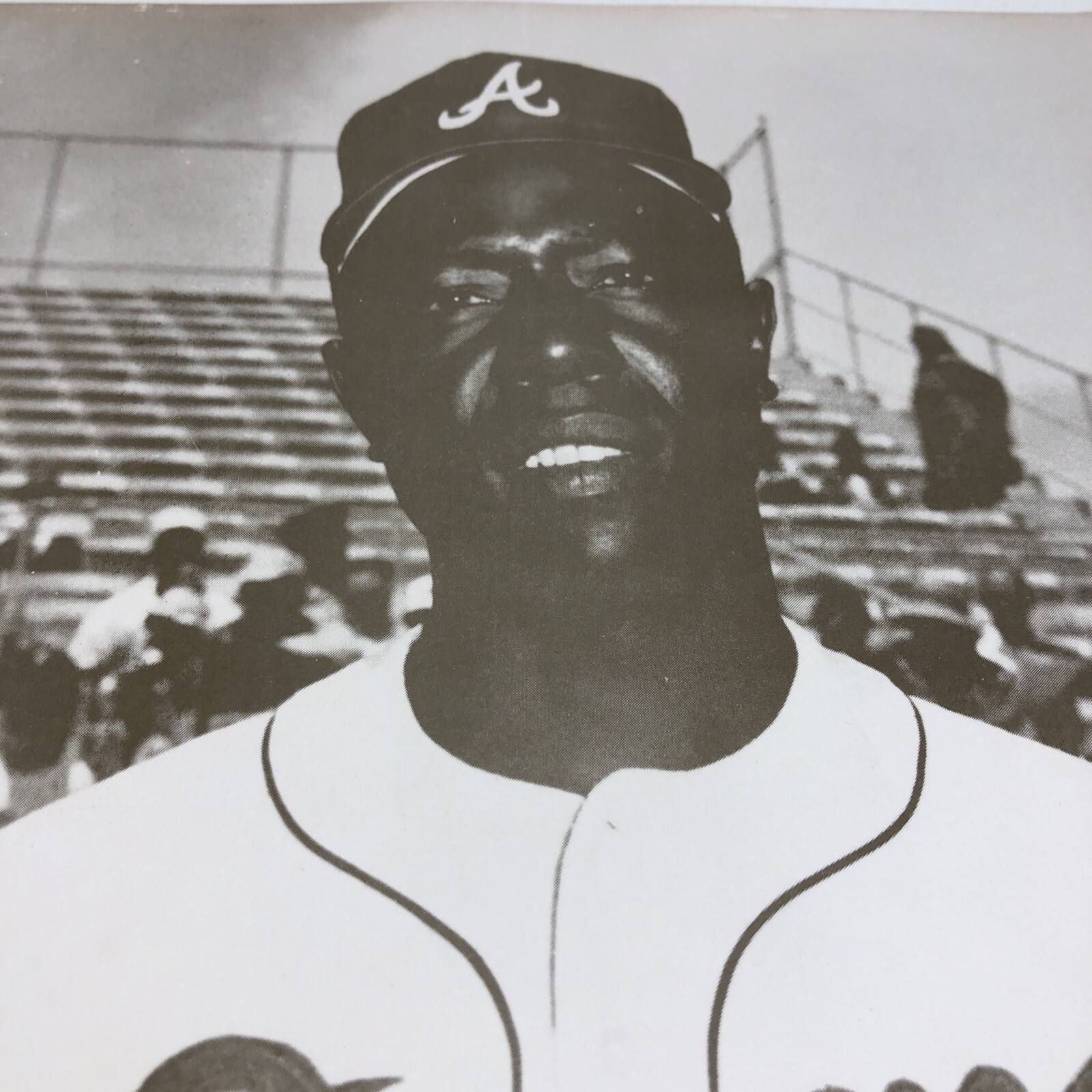 Vintage black and white photo of Hall of Fame player Hank Aaron with the  Atlanta Braves circa 1969 Stock Photo - Alamy