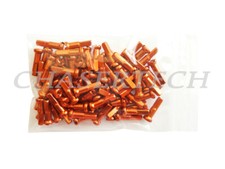 MTB Road BMX Bike 7075 Alloy Spoke Nipples 2.0mm 14G 5/8" 100 Pcs Orange