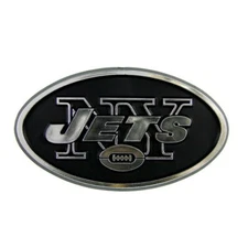 New York Jets Chrome Plastic 3D Decal NFL Fan Team Logo Auto Truck Car Emblem