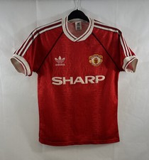 Manchester United Home Football Shirt 1990/92 Adults Small Adidas E209