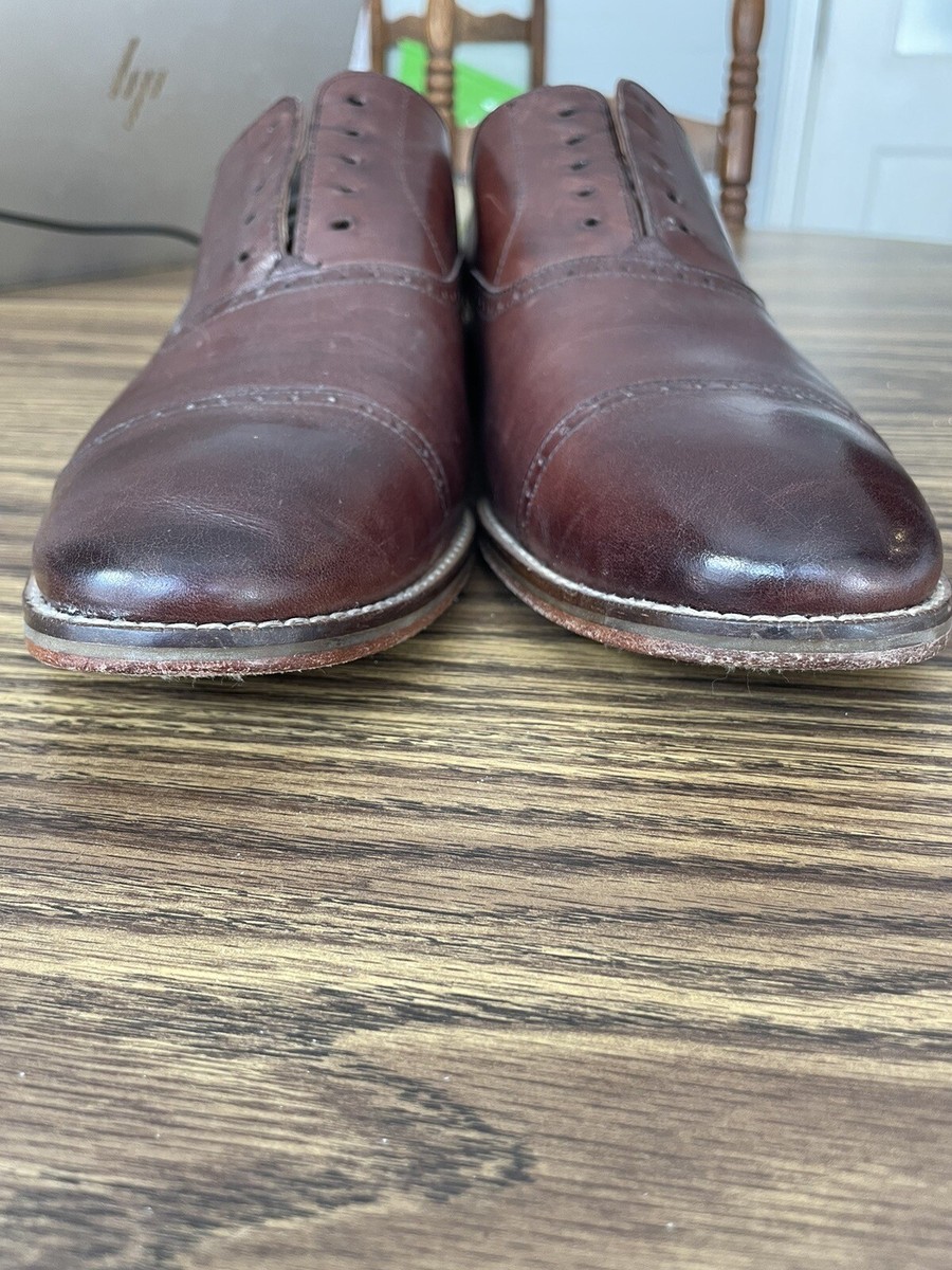 Men\'s Cole Haan Cognac Calf Leather Dress Shoes Cole Haan Mens Casual Shoes Claude Suede Leather Slip On  main image 2