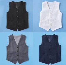 New Kids Child England style Formal Waistcoat Suit Vest Boys Wedding Casual Tops
