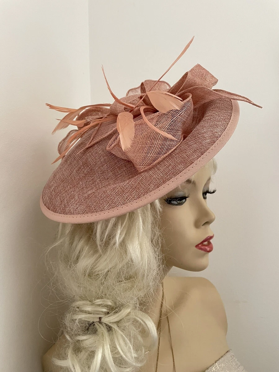 Taupe cheap wedding hats