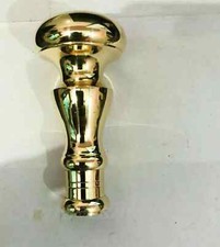 Antique Style Brass Knob Design Golden Head Handle For Walking Stick Cane Gift
