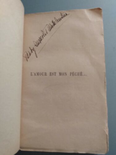 L'AMOUR EST MON PECHE... L'AUTEUR DE AMITIE AMOUREUSE CALMANN LEVY - Imagen 2 de 6