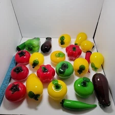 Murano Style Handblown Art Glass Fruit & Vegetables
