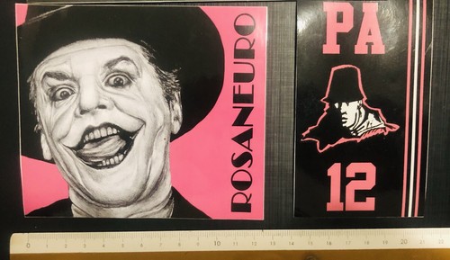 2 Adesivi Ultras Palermo CN12 Stickers Casual Football hooligans Flag No sciarpa