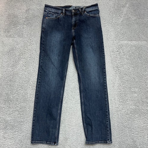 Volcom Jeans Mens 32 Blue Kinkade Regular Straight Dark Wash Denim Casual