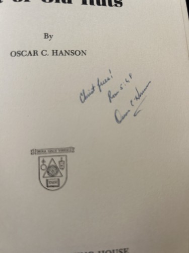 VTG Out of Old Ruts PB Book Signed by Oscar C. Hanson (1961) VERY RARE - Picture 6 of 20