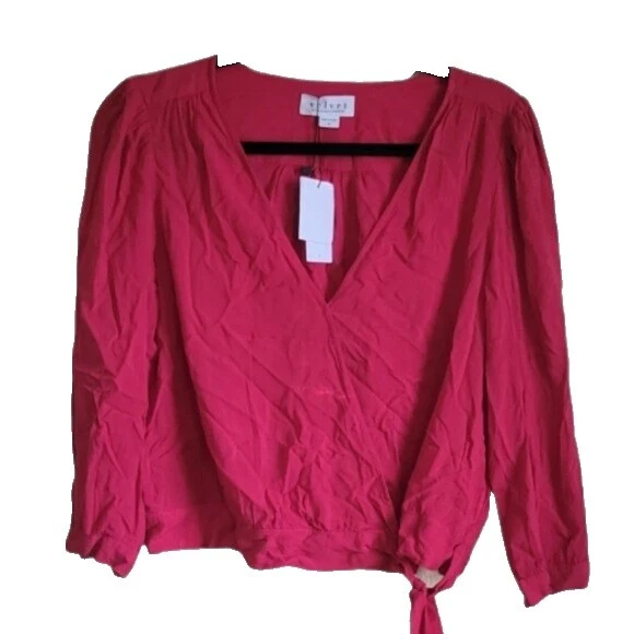 Velvet by Graham & Spencer Viscosa Blusa Top para Mujeres