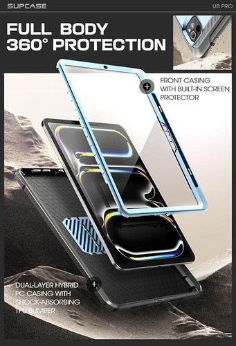 SUPCASE Tablet Hülle für iPad Pro 13 Zoll M4 2024 (7. Gen) mit Display 360 Cover - Bild 5 von 5