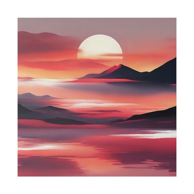 Sunset Reverie Matte Canvas Print , Stretched, 0.75''