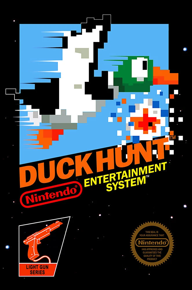 Duck Hunt Original Nintendo NES BOX ART Premium POSTER MADE IN USA - NES019