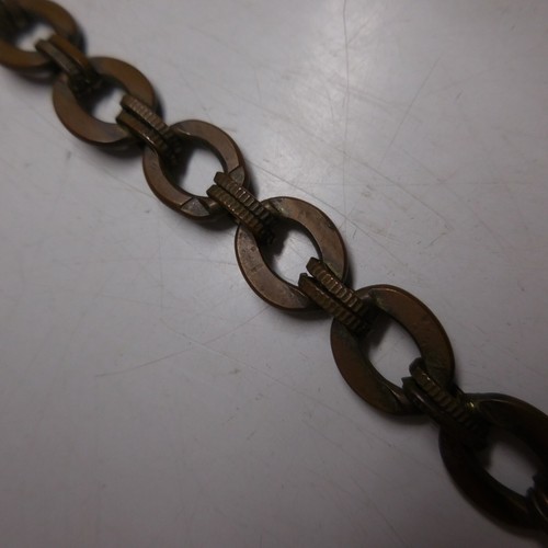 N24.307 Collana Metallo Bronzo Rame Ottone Perla Resina Ambra Fibbia Moschettone - Foto 20 di 21