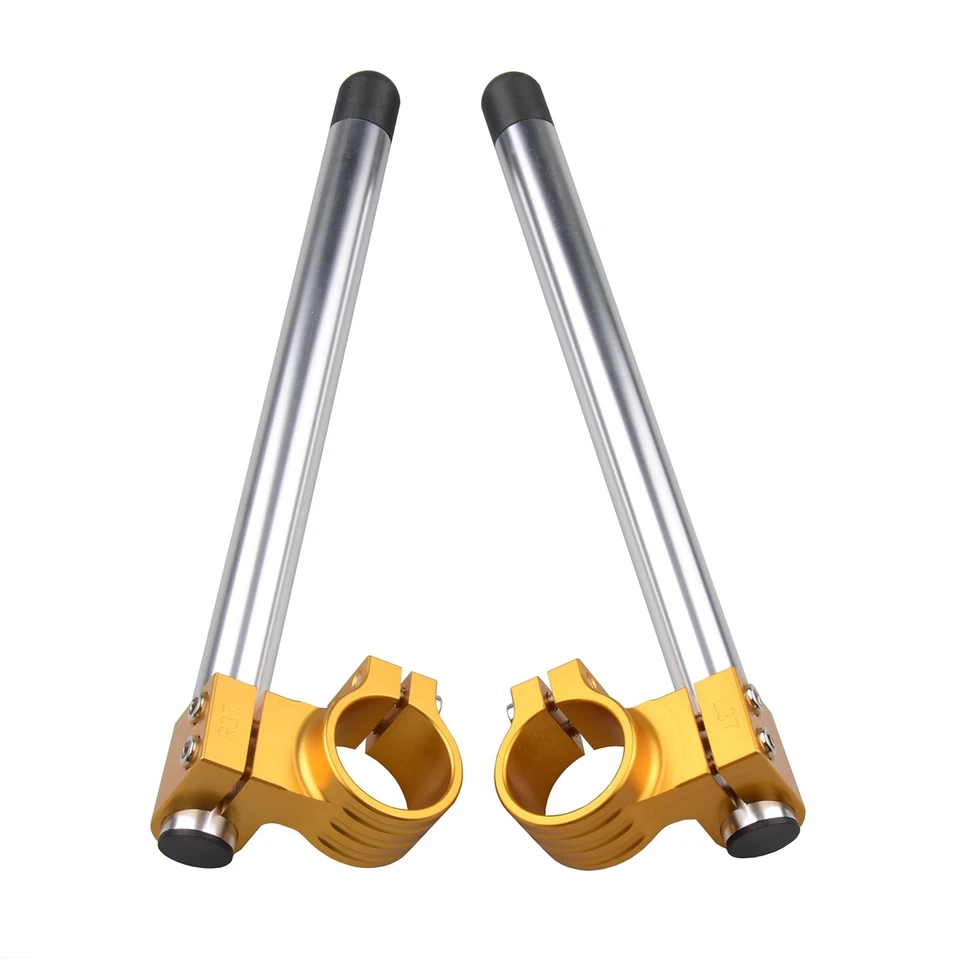 33MM Fork Tube Clip ons Cafe racer For Suzuki GS250 GS300 GS400 GS450 GT250 - Image 3 of 3