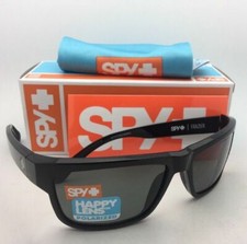 Polarized SPY OPTIC Sunglasses FRAZIER Shiny Black Frame w/Happy Grey-Green Lens