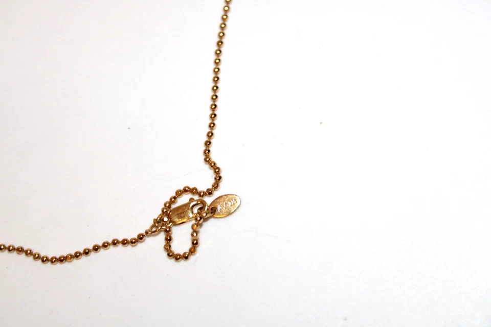 Collares Argento Vivo .925 sobre tono dorado Paloma colgante cadena bola fina damas Foto 4 de 4